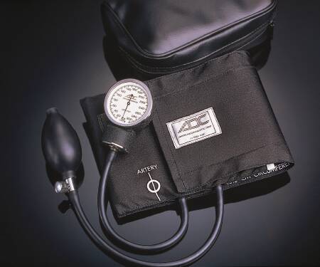 Sphygmomanometer Aneroid Unit Prosphyg™760 Series 2-Tubes Pocket Aneroid Adult Size 12 Cuff by American Diagnostic Corporation  ID 760-12XBK